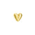 gold concave heart