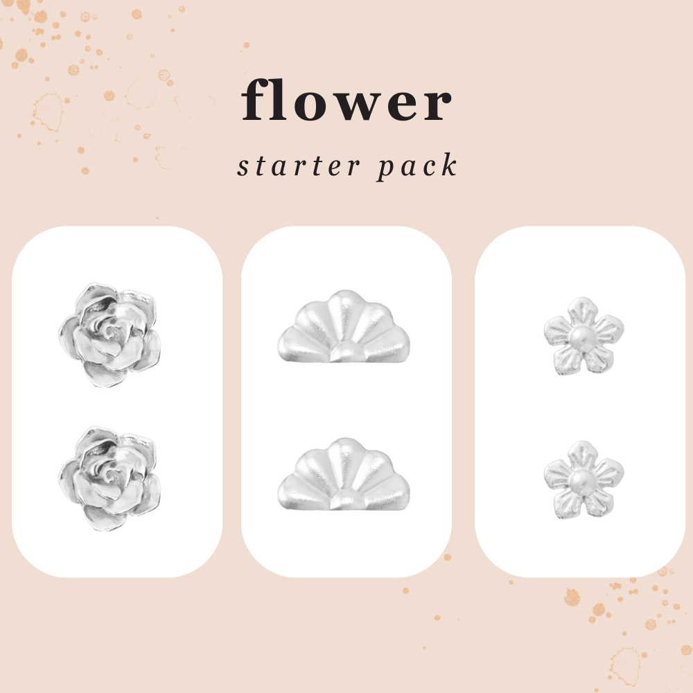 flower silver casting bundle