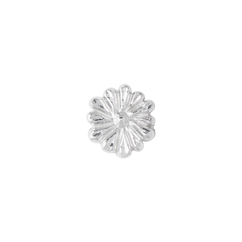 9mm flower silver casting