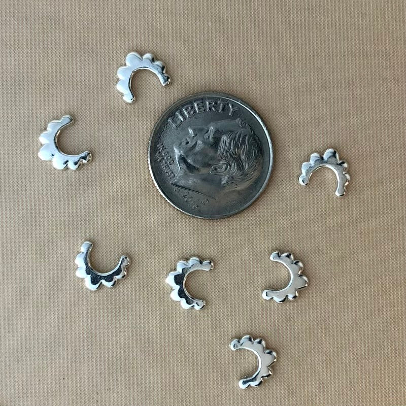 silver arched petal casting